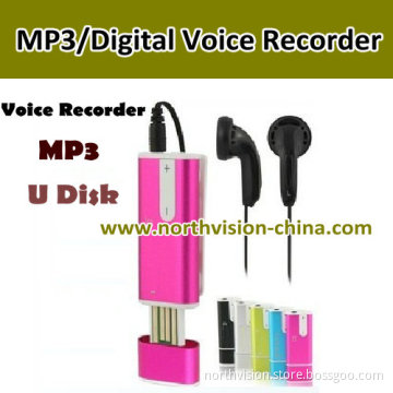 USB Voice Activated Digital Audio Recorder with MP3